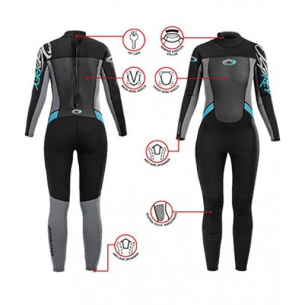 وت سوت 3.2 میل یک تکه از جنس Ultra Flex به همراه Velcro زنانه OSPERY Origin Steamer Wetsuit